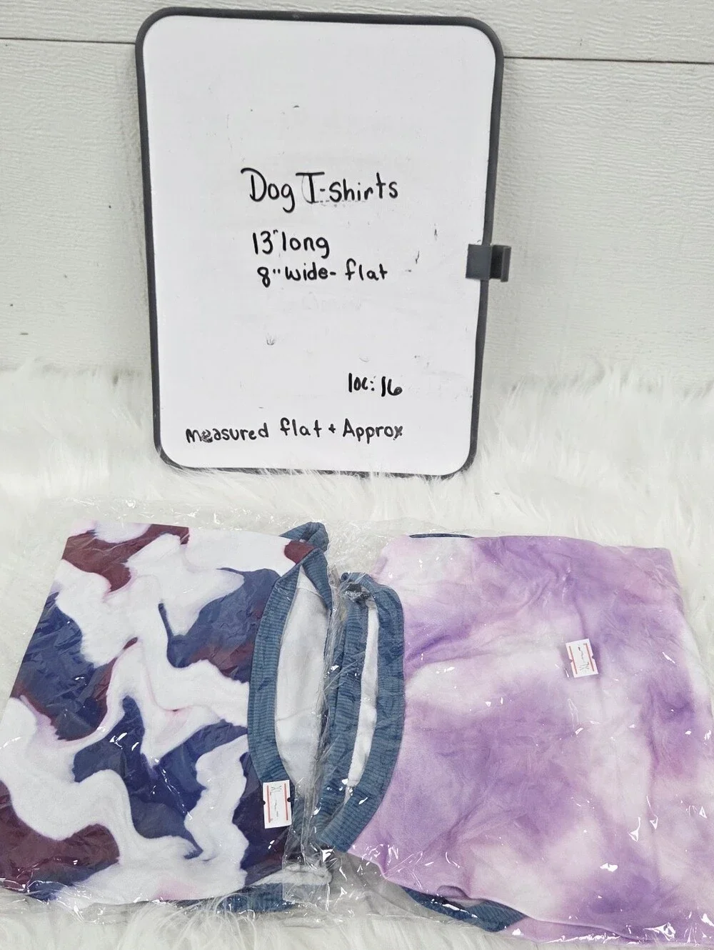 Tie-Dye & Abstract Purple Pet T-shirts MEdium